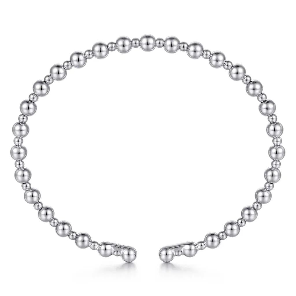 Gabriel & Co 14K White Gold Bujukan Open Bangle BG4602-62W4JJJ