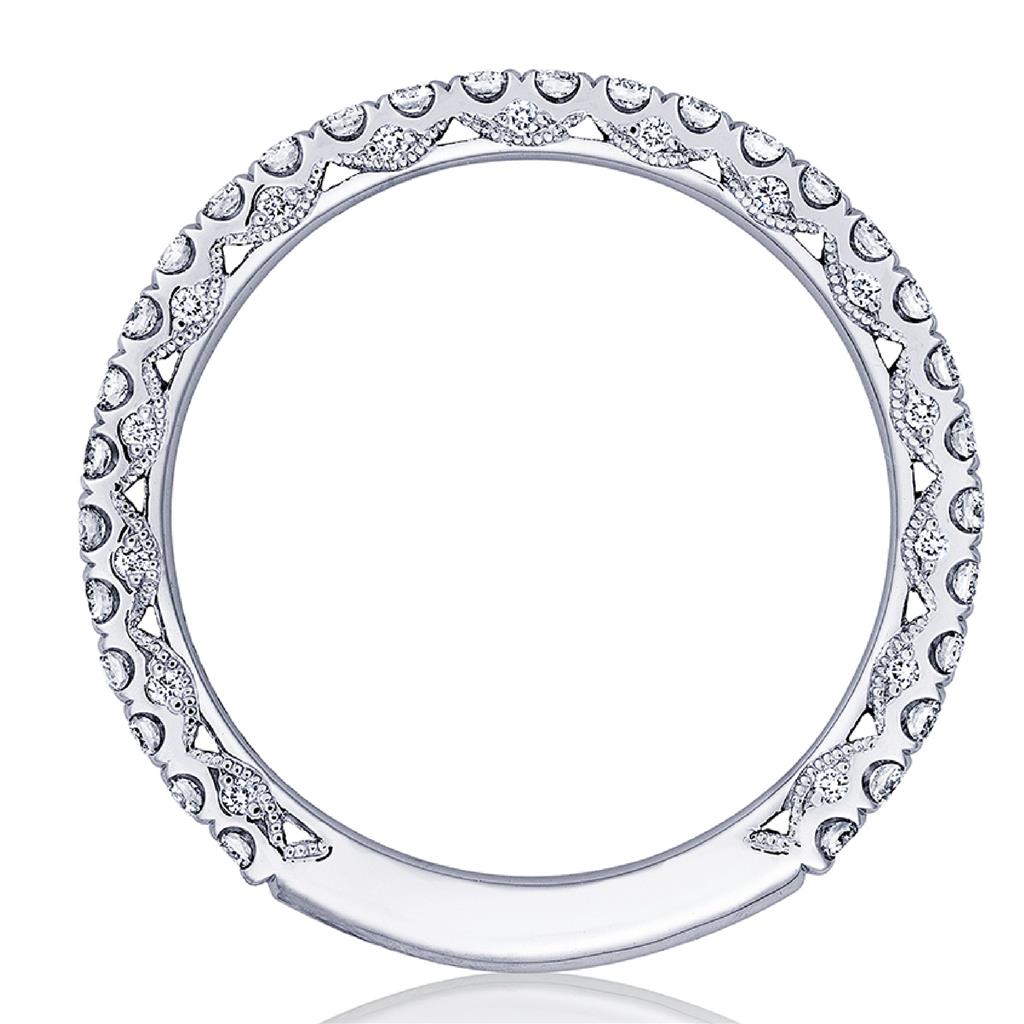 Tacori 18KW Petite Crescent Diamond Band HT 2545 B 3/4 W