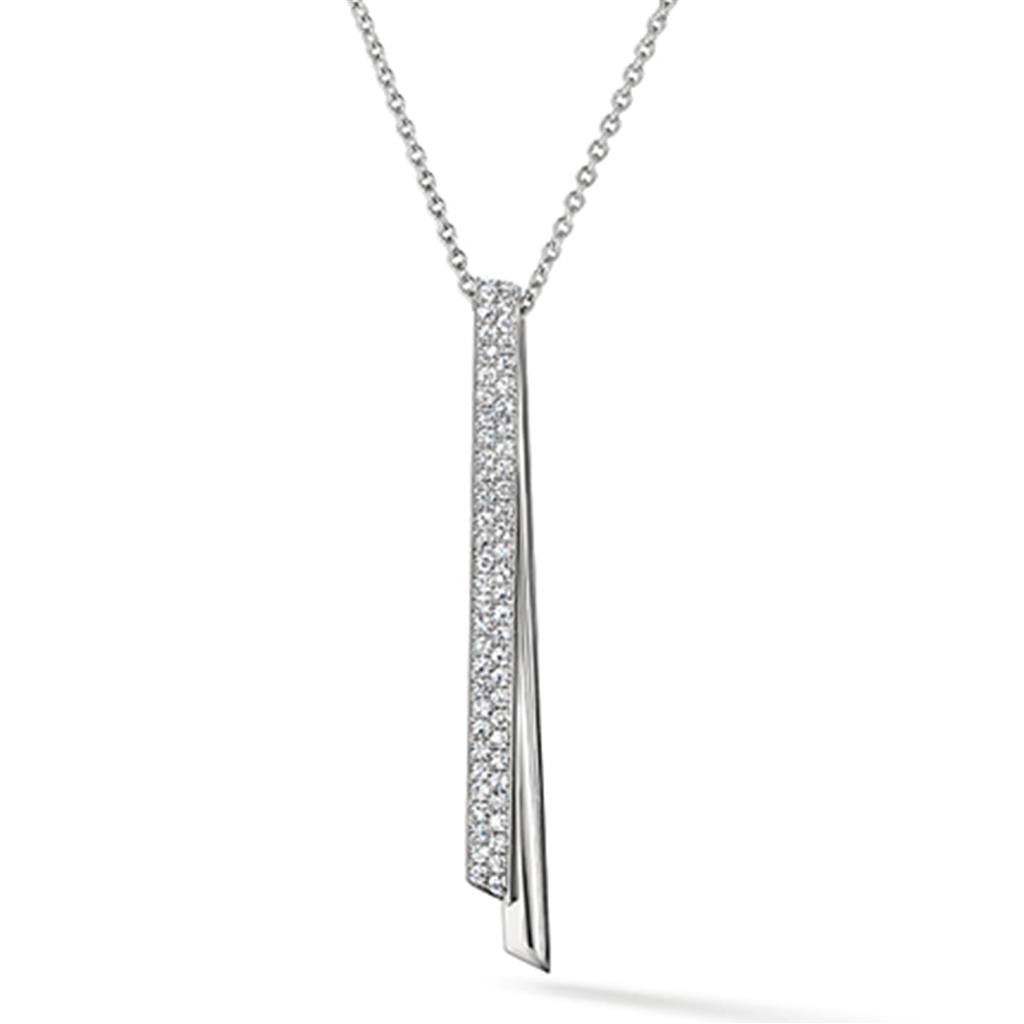 Hearts on Fire Inside/Out Diamond Flip Drop Pendant Necklace UU30208W