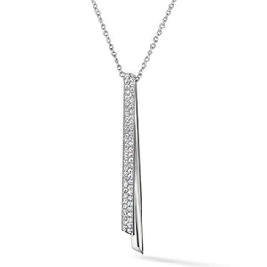 Hearts on Fire Inside/Out Diamond Flip Drop Pendant Necklace UU30208W