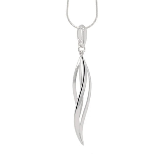 Joryel Vera Sterling Silver Petal Pendant P7335