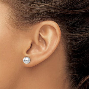 14KW 7mm Ball Stud Earrings 87z