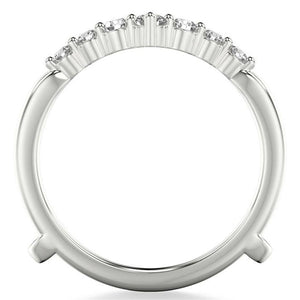 14KW Curved 'V' Diamond Enhancer Band 35-9438W-L.00