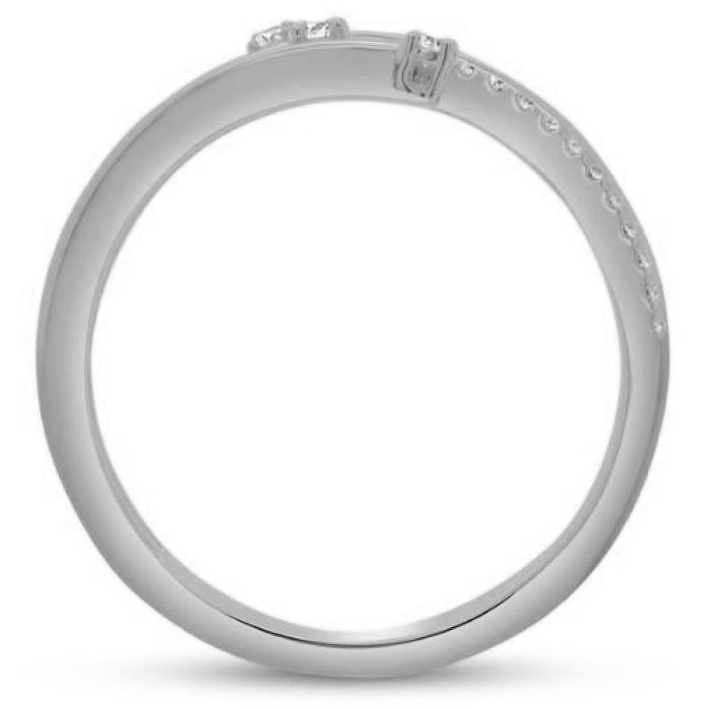 Uneek 14KW Closed Diamond Bypass Ring R89951CB