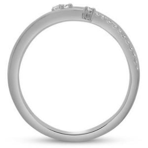 Uneek 14KW Closed Diamond Bypass Ring R89951CB