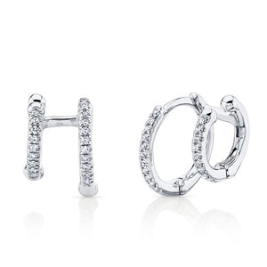 Shy 14KW Double Diamond Earrings SC55005960V2