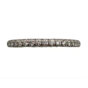 Platinum 1/2 Around Diamond Band AD778P