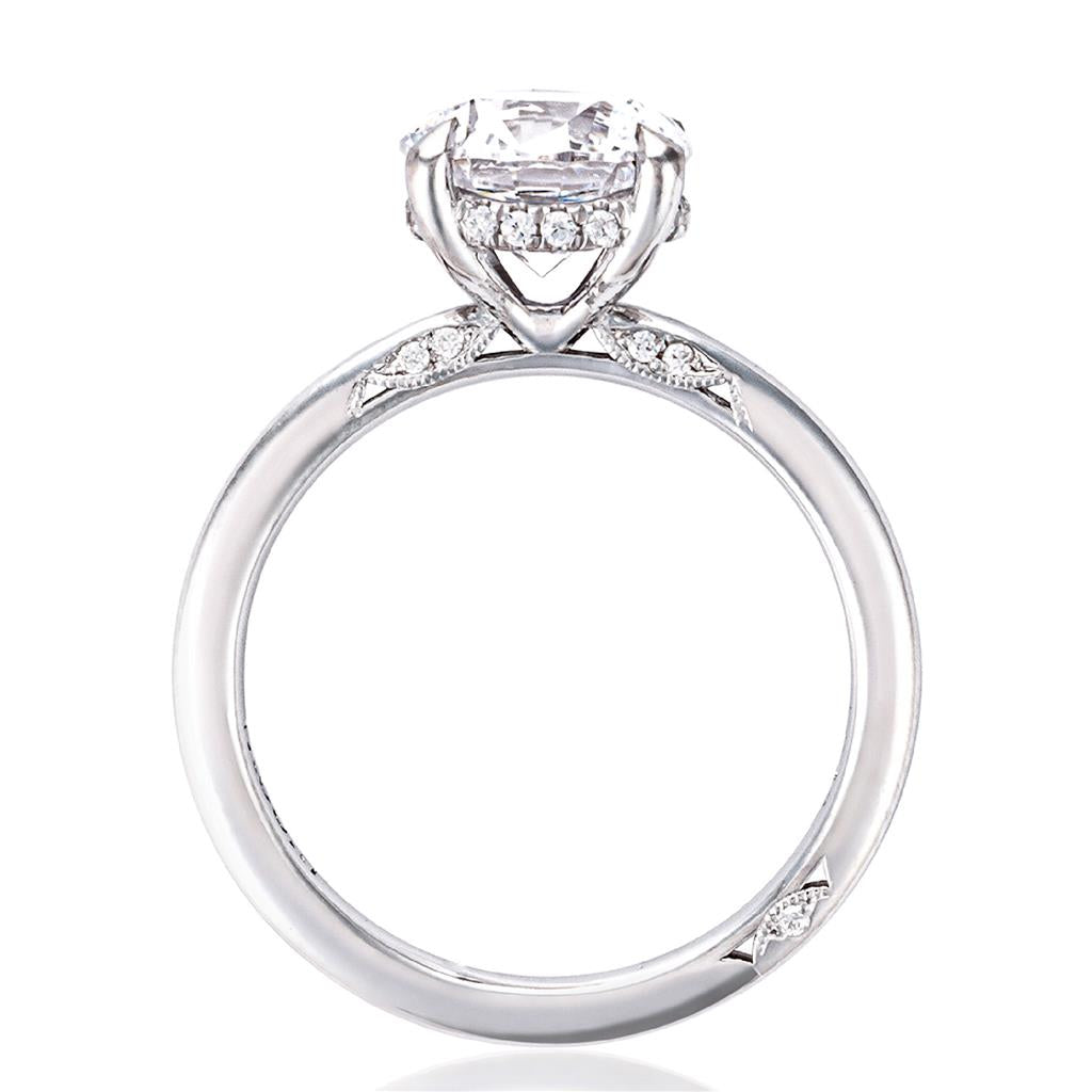 Simply Tacori 18K White Gold Solitaire Engagement Ring 2688 1.5 RD 6.5 W