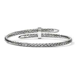 John Hardy Sterling Silver Blue Sapphire Slim Spear Flex Cuff CBS987874BSPXM