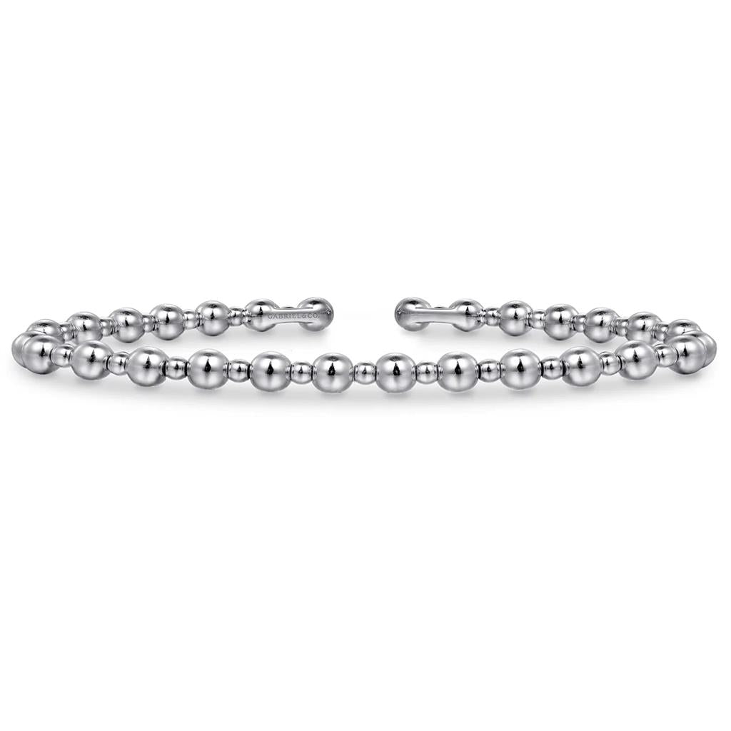 Gabriel & Co 14K White Gold Bujukan Open Bangle BG4602-62W4JJJ