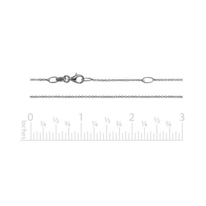 Sterling Silver 0.7mm Cable Chain SC759AO18-20