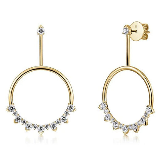 Hearts On Fire 18K Yellow Gold Aerial Sunrise Drop Diamond Earrings UU32268YGHV195