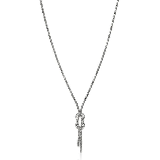 John Hardy Sterling Silver Love Knot Necklace NB98683X16-18