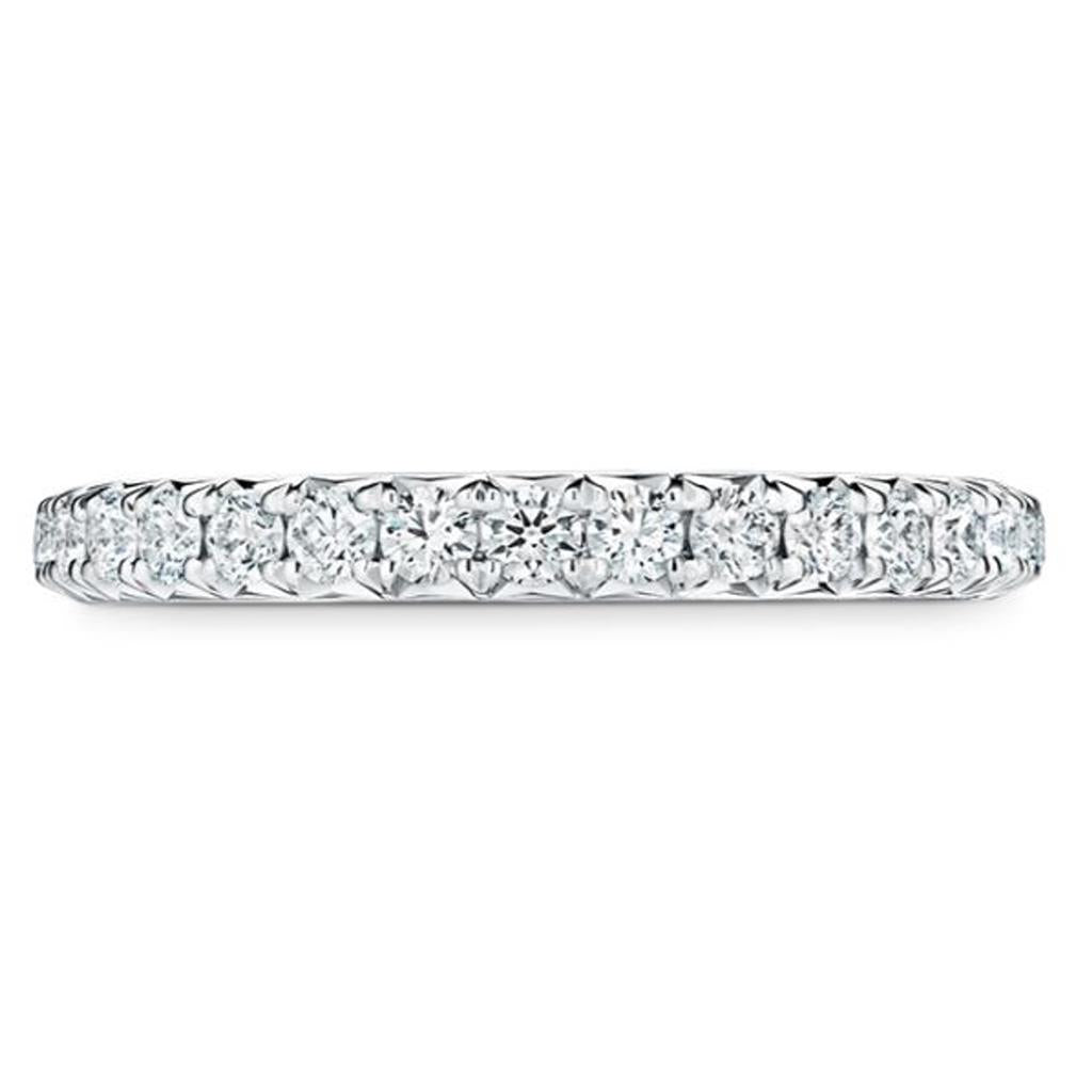 Hearts on Fire Platinum Vela French Cut Pave Diamond Band UU2642PT50