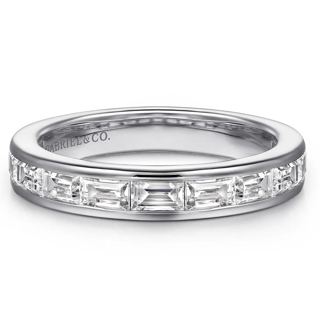 Gabriel & Co 14K White Gold Channel Set Diamond Band AN16448Y43JJ