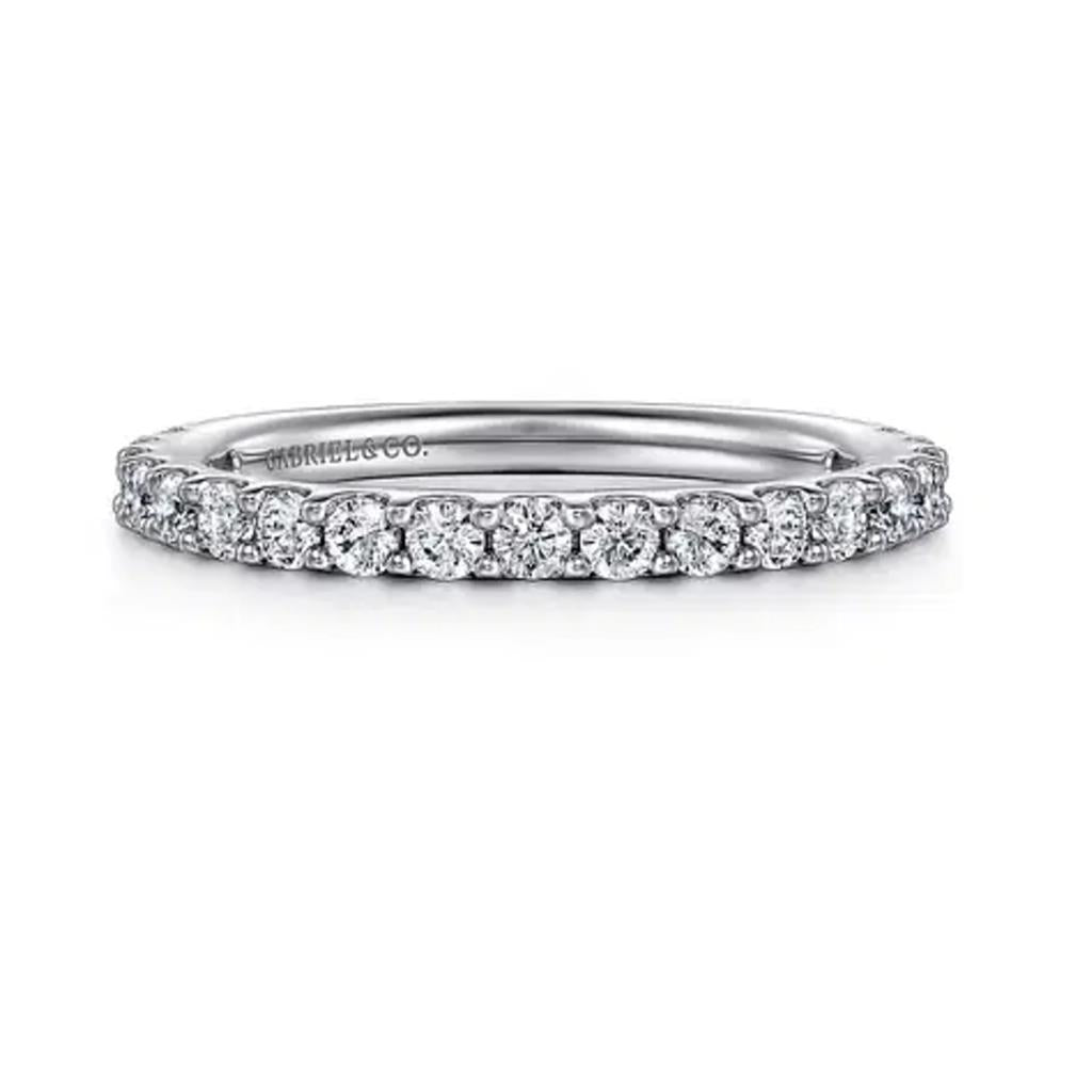 Gabriel & Co 14K White Gold Straight Diamond Band AN7575W44JJ