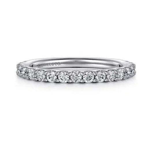 Gabriel & Co 14K White Gold Straight Diamond Band AN7575W44JJ