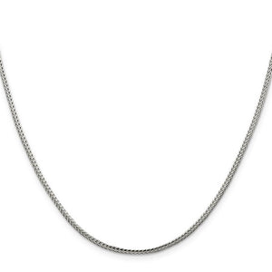 Sterling Silver 2mm Diamond Cut Round Franco Chain QFR200-18