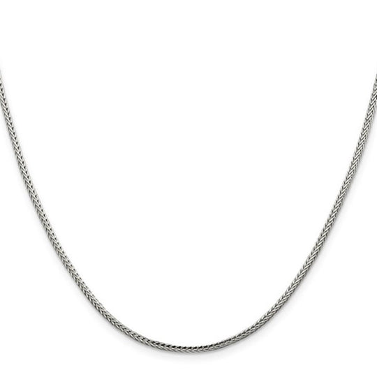Sterling Silver 2mm Diamond Cut Round Franco Chain QFR200-18