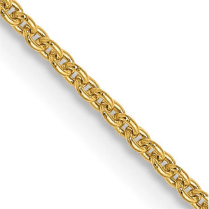 14K Yellow 1.1mm Cable Chain 4071-22
