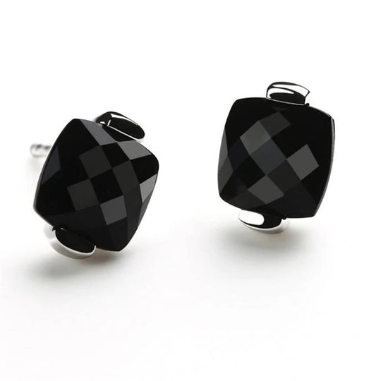 Joryel Vera Sterling Silver Black Onyx Stud Earrings E3916OX