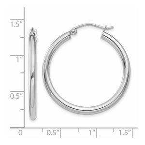 14KW Tube Hoop Earrings T838