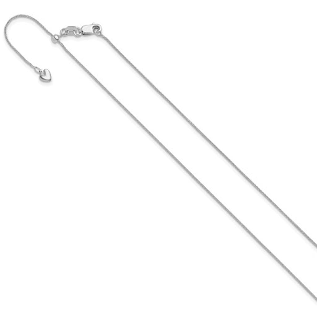 14K White Gold Wheat Chain 1225-22
