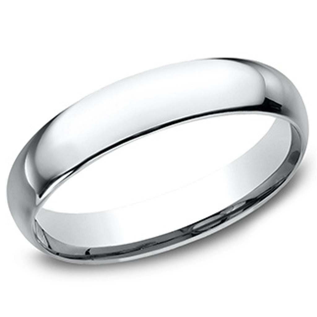 Benchmark 14K White Gold 4mm Comfort Fit Band LCF14014KW06.5