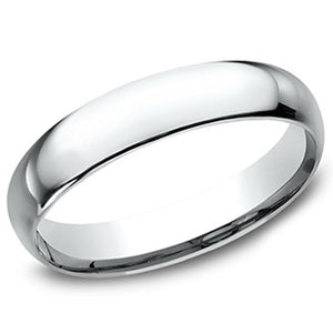 Benchmark 14K White Gold 4mm Comfort Fit Band LCF14014KW06.5