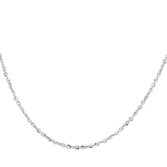 Hearts on Fire 18K White Twinkle Cable Chain TCABLE258W18