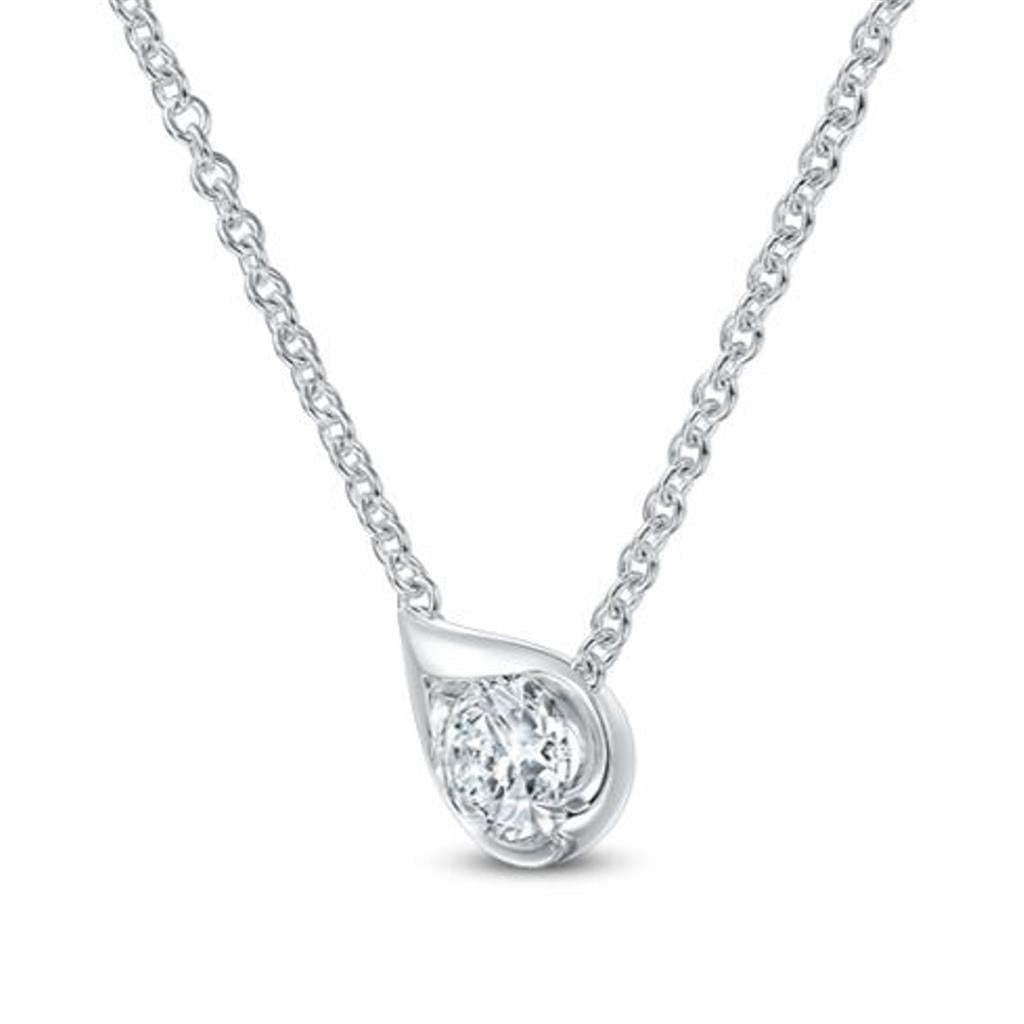 Hearts On Fire 18KW LU Droplet Diamond Pendant UU28088WIJV0301800