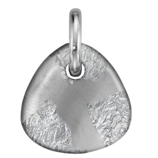 Soho Sterling Silver Grey Enamel Foliage Pendant AP600SFOLIAGE