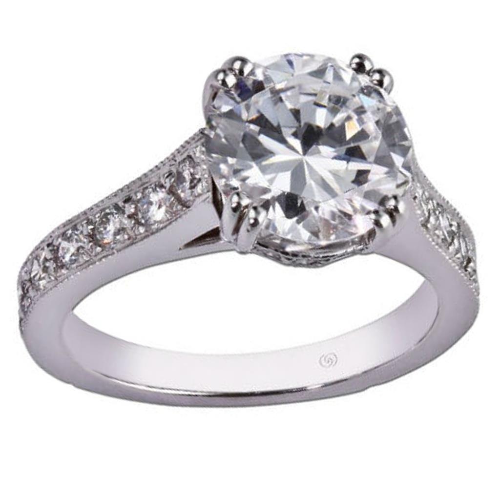 Platinum Diamond Engagement Ring Mounting 26467