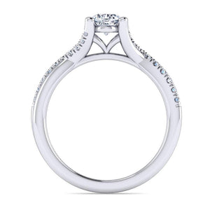 Gabriel & Co 14K White Gold Contemporary Twisted Diamond Engagement Ring ER11794O3W44JJ