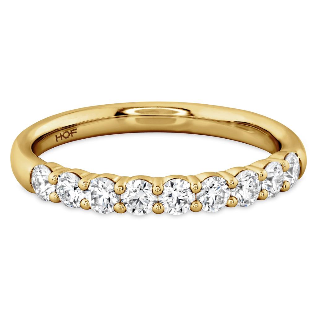 Hearts On Fire 18K Yellow Gold 9 Stone Diamond Band HBASIG900508Y-C