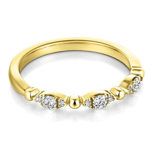 Hearts On Fire 18K Yellow Gold Beaded Regal Diamond Band UU29748Y
