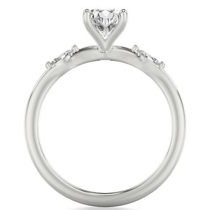 14KW Diamond Accented Oval Engagement Ring 31-12160EVW-E.00