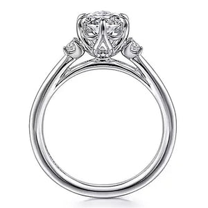 Gabriel 14KW 3 Stone Engagement Ring ER16200O6W44JJ