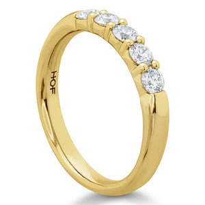 Hearts On Fire 18K Yellow Gold 5 Stone Diamond Band UU29428Y