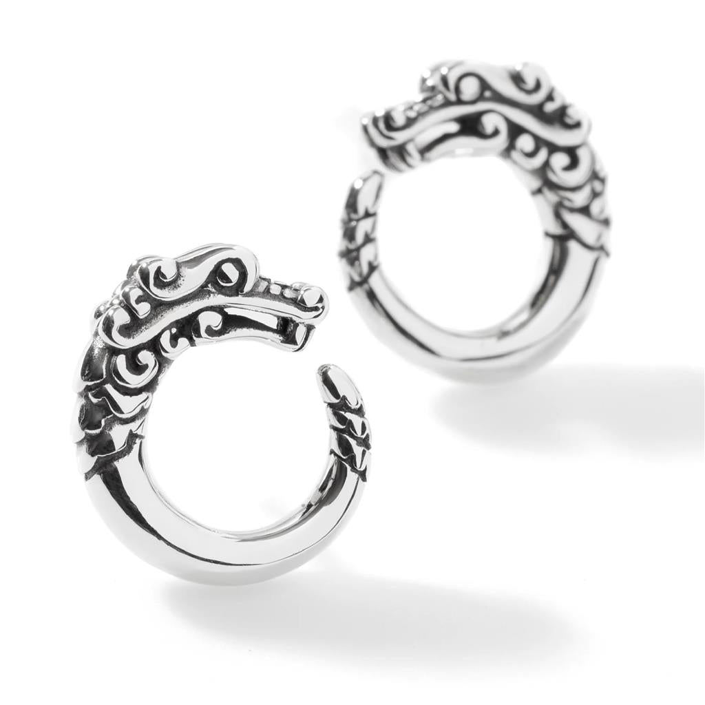 John Hardy Sterling Silver Legends Naga Earrings EB60176