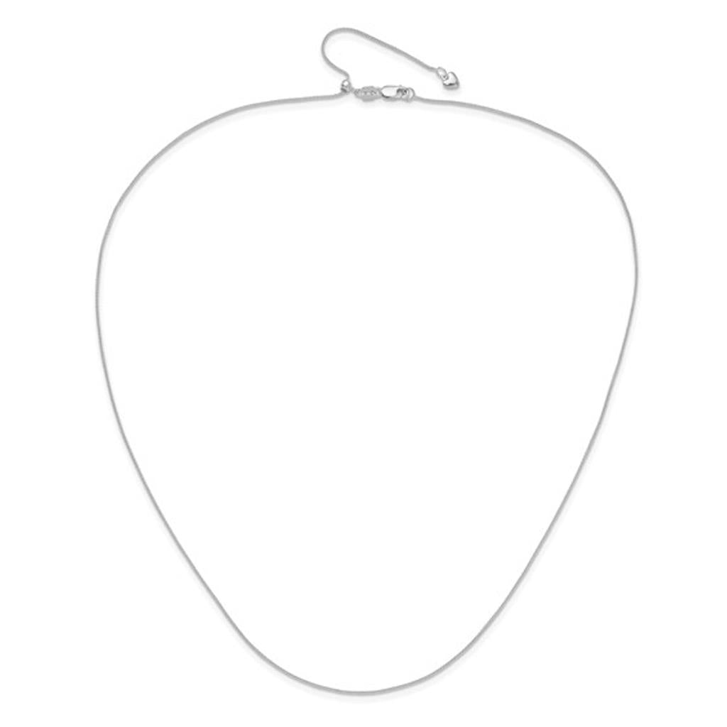 14K White Gold Wheat Chain 1225-22