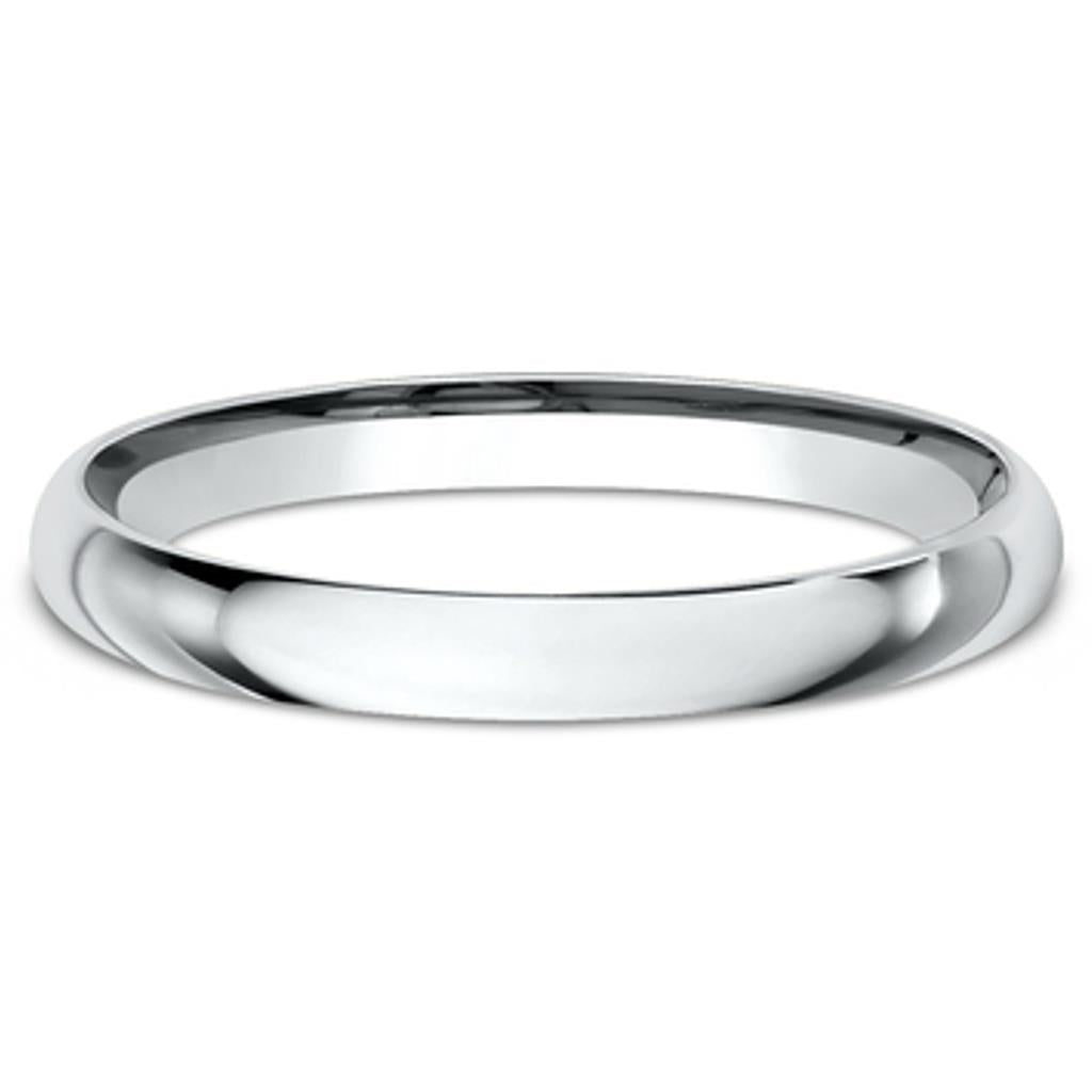 Benchmark 14K White Gold Plain 2mm Band LCF12014KW06.5