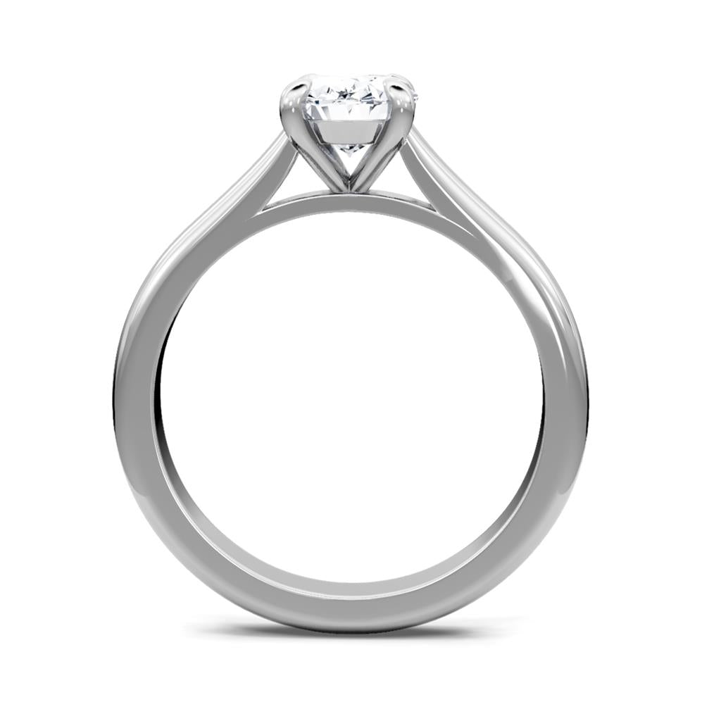 14K White Gold Solitaire Engagement Ring 67330D-4W