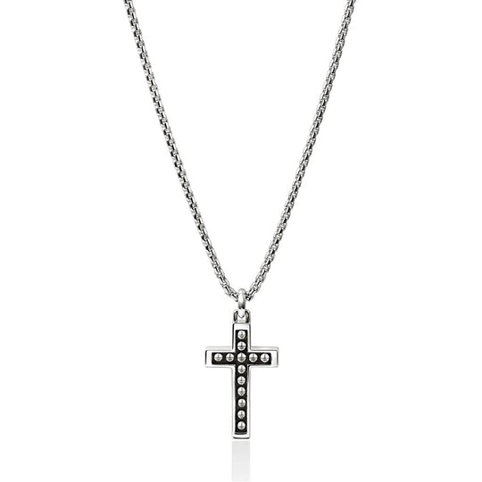 John Hardy Sterling Silver Nailhead Cross Pendant Necklace NM30179X24
