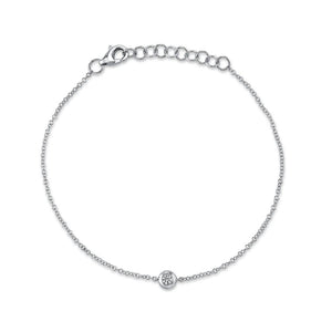 Shy 14KW Diamond Bezel Bracelet SC55008390