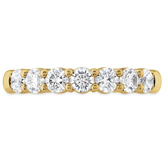 Hearts On Fire 18K Yellow Gold 7 Stone Diamond Band UU27288YGHV0456500