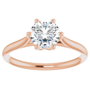 14KR Diamond Solitaire Engagement Ring 123054R-C