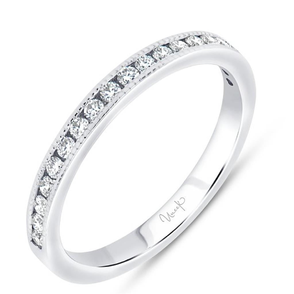 Uneek 14K White Gold Channel Set Diamond Band RB2002U-HF