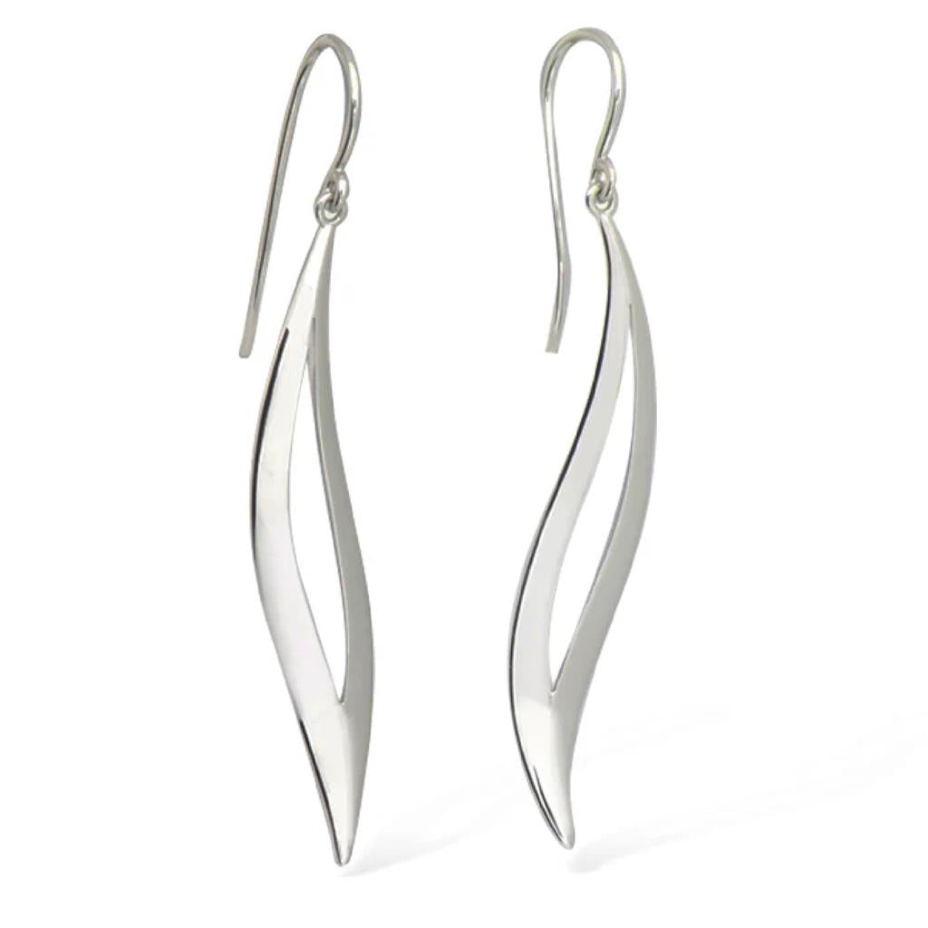 Joryel Vera Sterling Silver Petal Dangle Earrings E9319