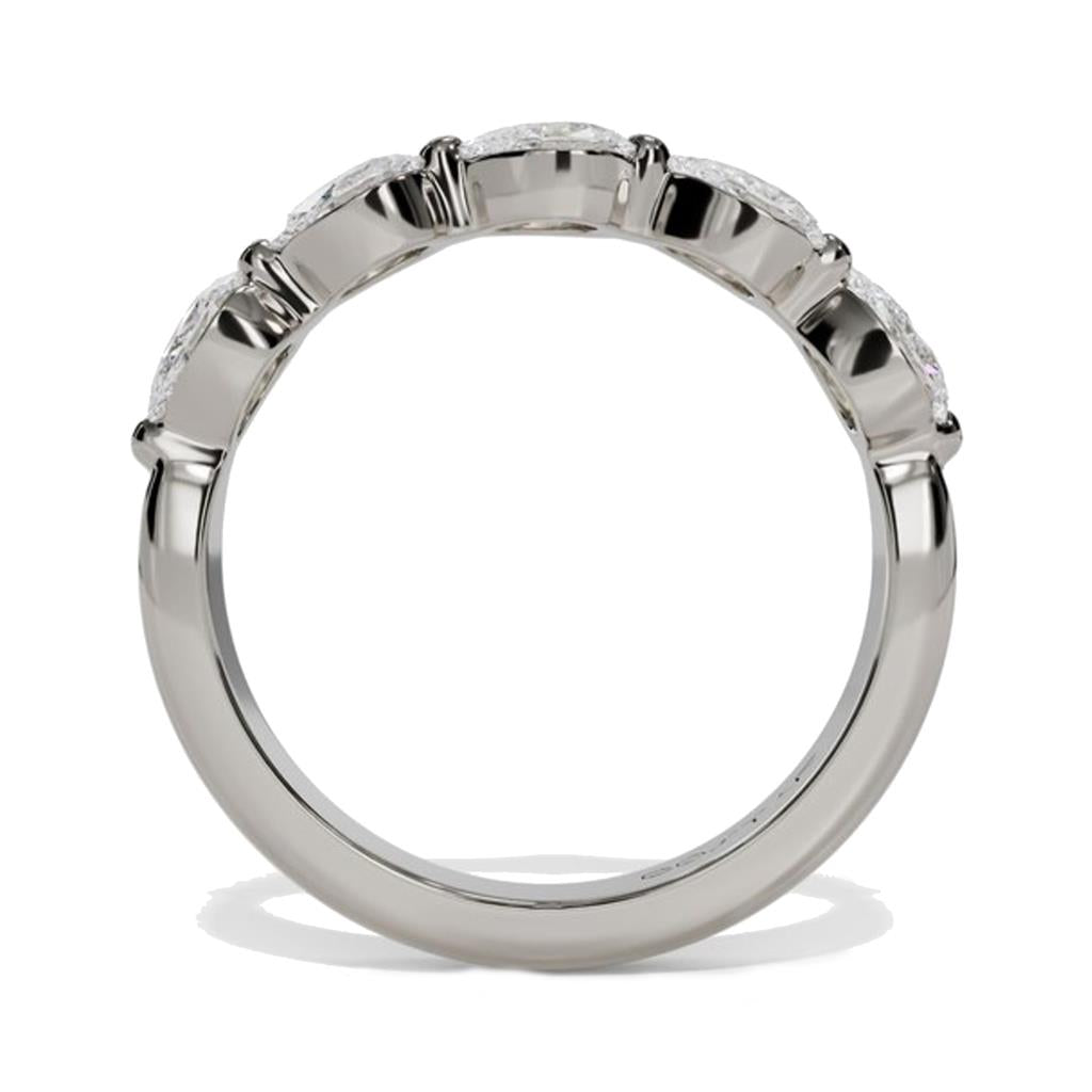 Costar 14K White Gold Pear Shaped Diamond Band R15153WB075